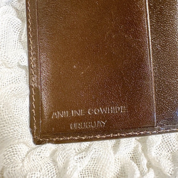 Yves Saint Laurent Long Wallet YSL Logo Brown Leather - Picture 6 of 12